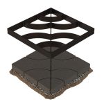 شابلون سنگفرش سیمانی مدل MOLD X120