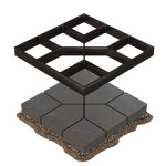 شابلون سنگفرش سیمانی مدل MOLD X130